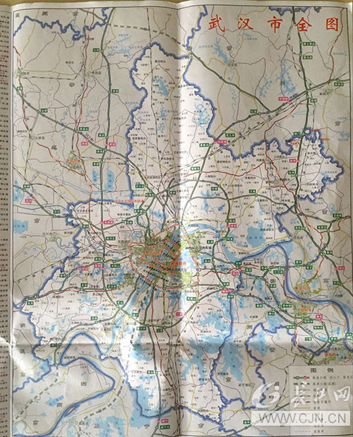 最新版武汉交通游览图无新洲省地图院:误解