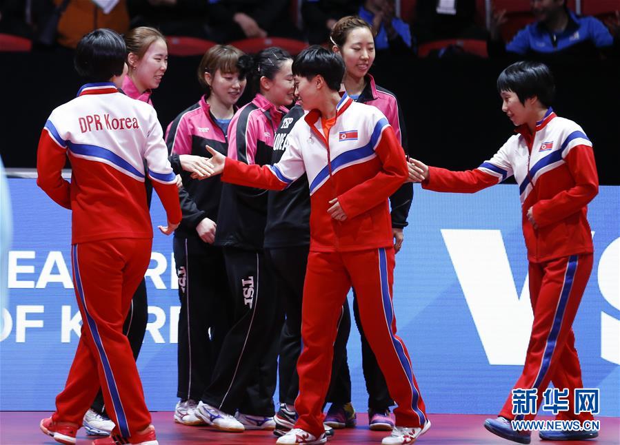 （体育）（2）乒乓球——世乒赛：朝鲜韩国女队合并参加世乒赛余下比赛
