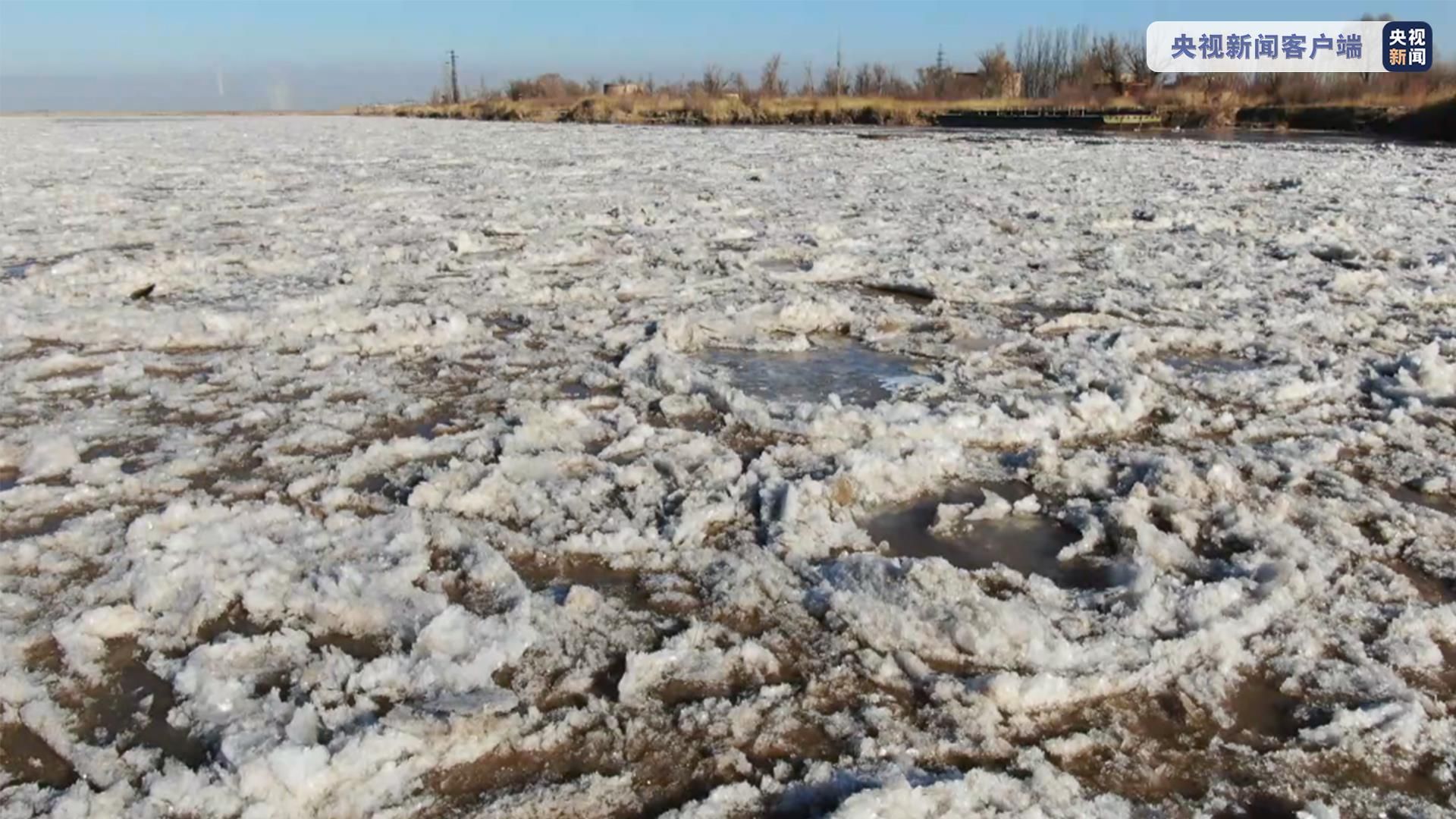 河水结冰了。高清摄影大图-千库网
