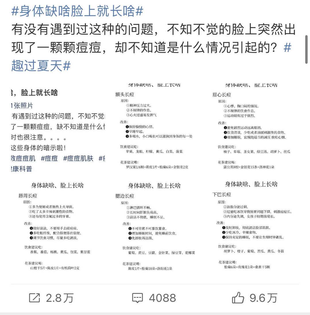 额头长痘心火旺？腮边长痘肝b体育受累？ 真的代表内脏出问题了？(图1)