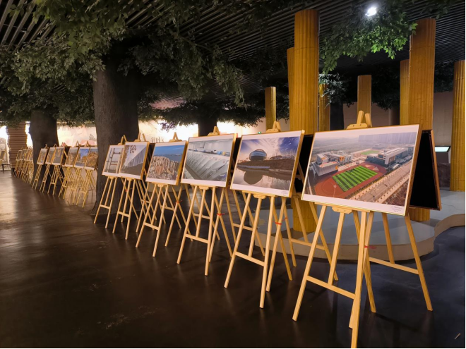 《壮丽启航·鄂州花湖机场建设纪实摄影作品展》在鄂州市博物馆开展