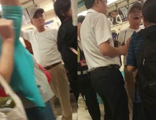 不满小孩子占专座,大爷当众咆哮