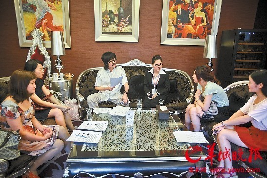 部分候选佳丽过面相关 羊城晚报记者 何奔 摄