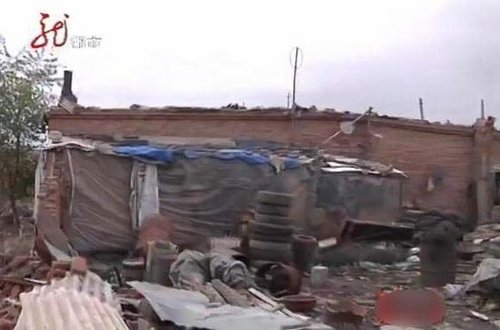 被拆毁的房屋(图片来自视频截图)。
