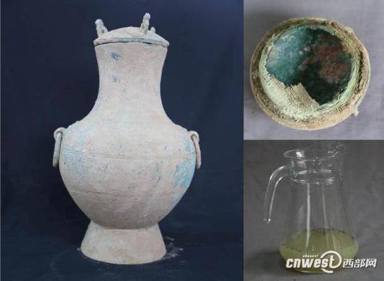陕西考古工作者在秦都咸阳区域又挖出一壶“陈酿”。