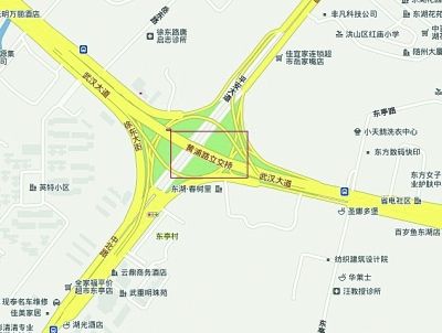 网上电子地图摆乌龙 黄浦路立交桥被搬到武昌