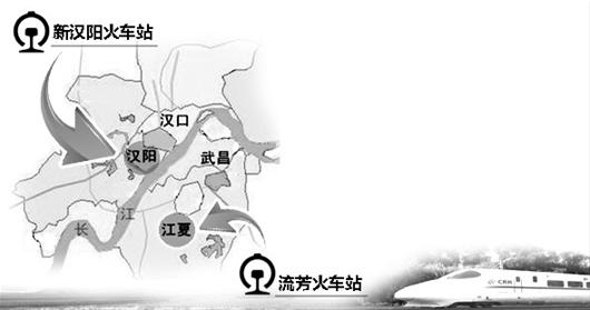 武汉将再建两大火车站 一个在汉阳 一个在江夏