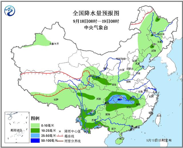 今明两天湖北全省有雨 降温明显注意防护(图)