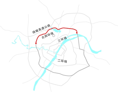 武汉北四环线昨日正式动工 为生态让路绕远1公里多