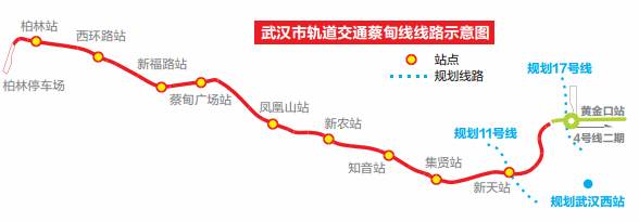 地铁蔡甸线知音站主体结构完工 是标准站2倍长