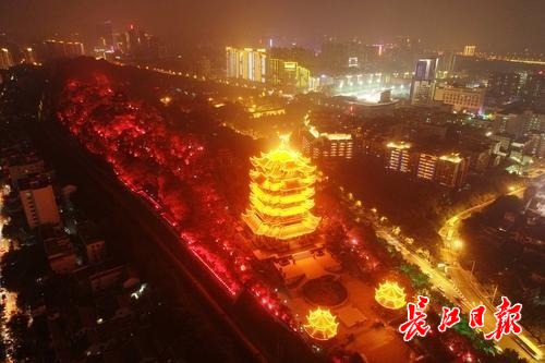 龟山蛇山亮起来，灯具穿“隐形衣”白天不影响景观