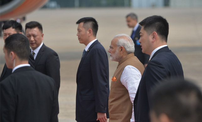 印度总理莫迪今日下午结束访华之旅离开武汉