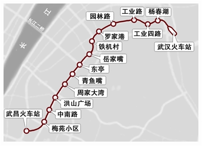 武汉地铁4号线一期工程8月进入全面施工阶段