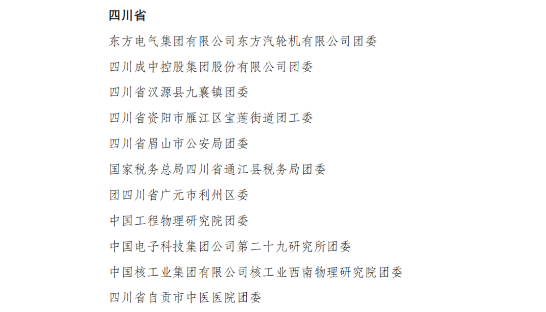 团内最高荣誉公示丨泸州这些团组织、团员、团干部上榜