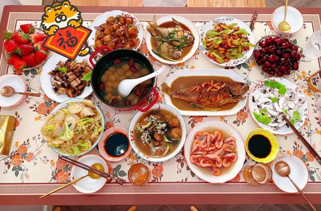 上海年夜饭都这么卷了吗来看虎力全开的虎年年夜饭