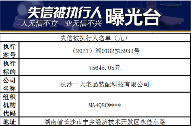 曝光长沙公布一批老赖名单附照片住址