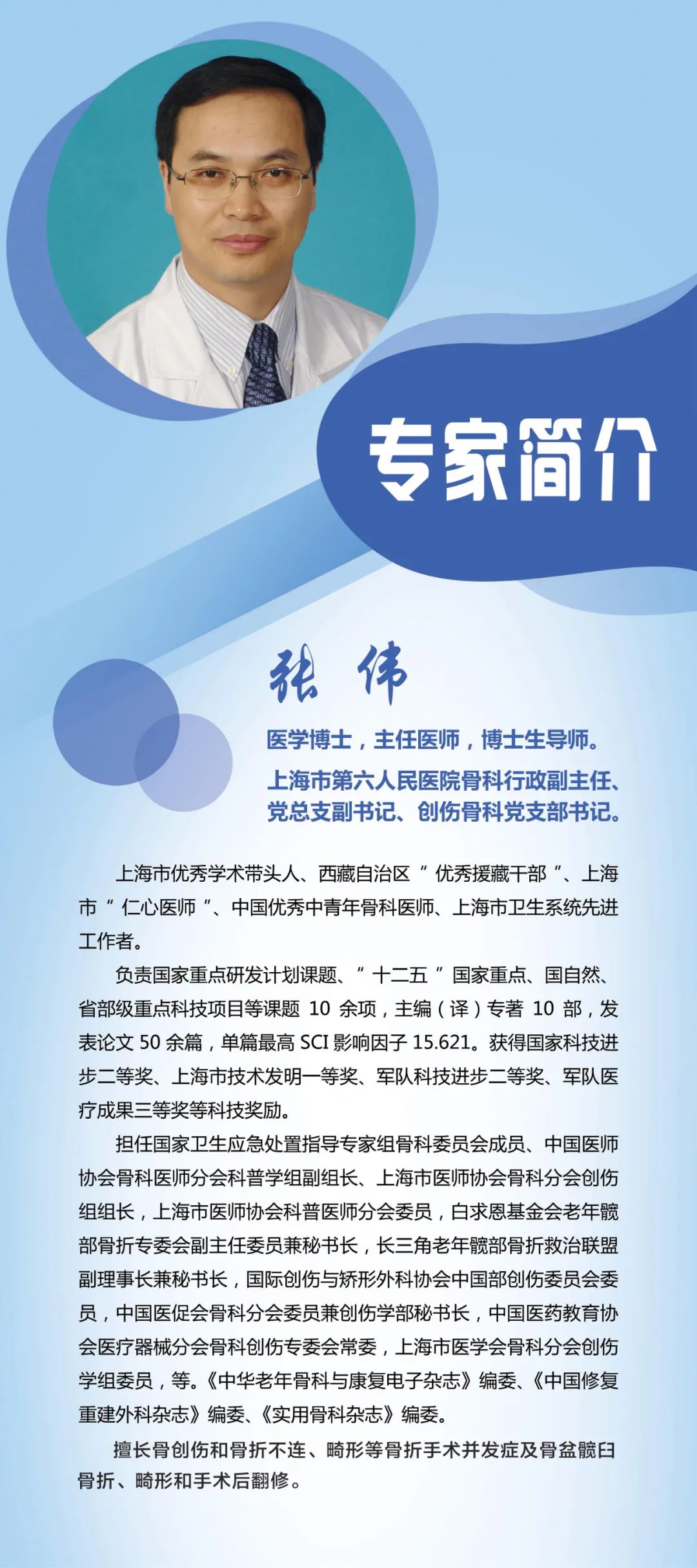 國家創傷區域醫療中心建設0202上海六院骨科張偉教授來院坐診手術