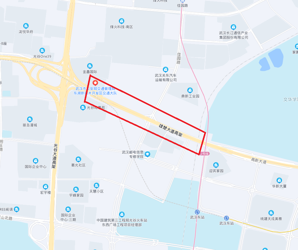 7月6日武昌高新大道佳园路口计划施工停水公告