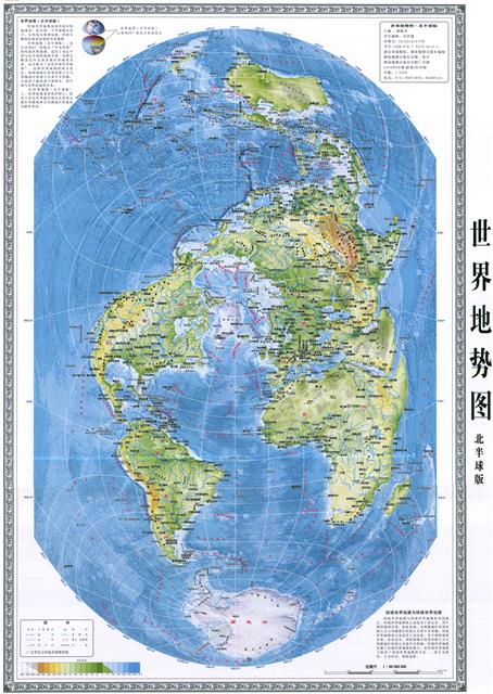 世界地图高清清晰中文图片