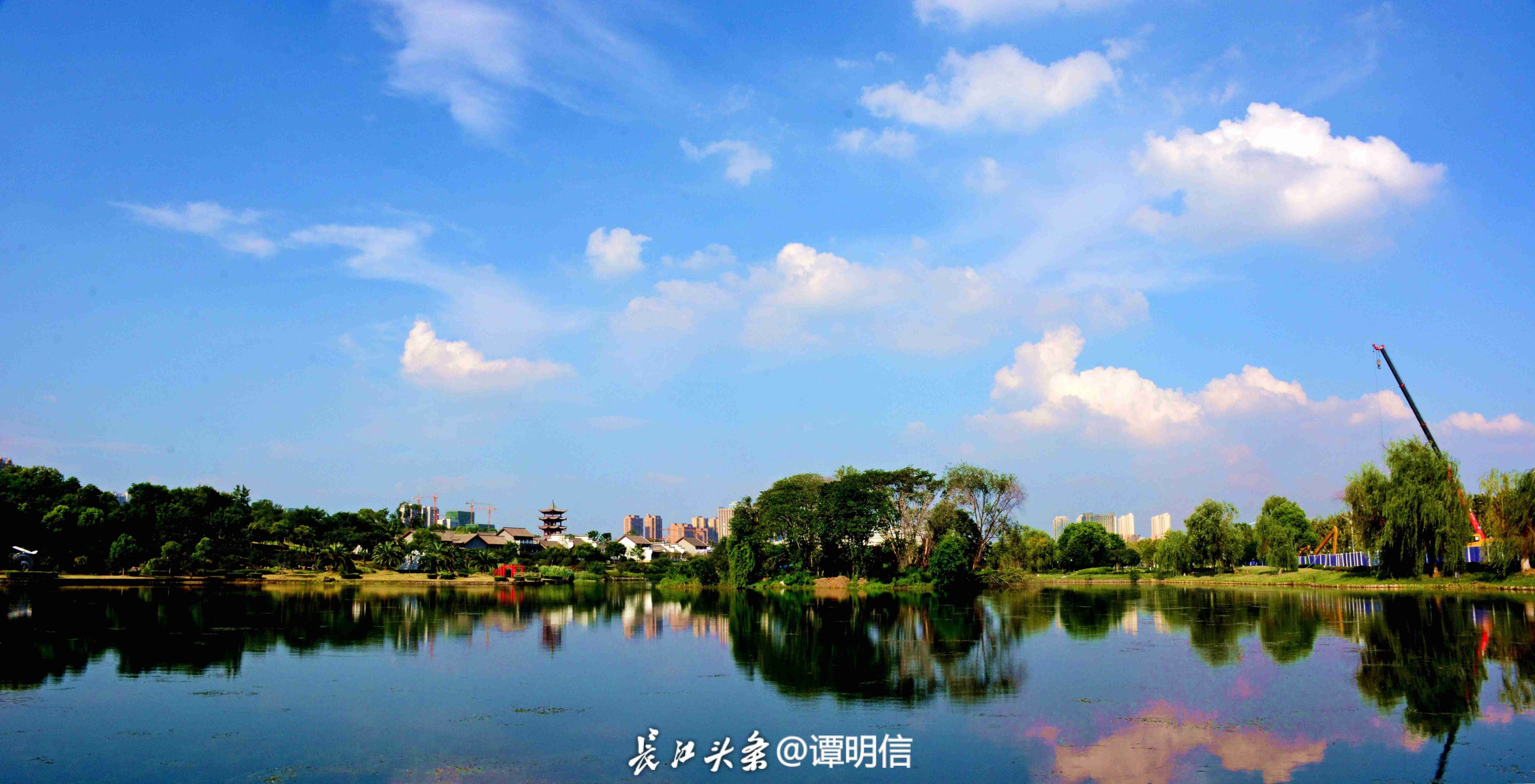 武汉东西湖风景图片