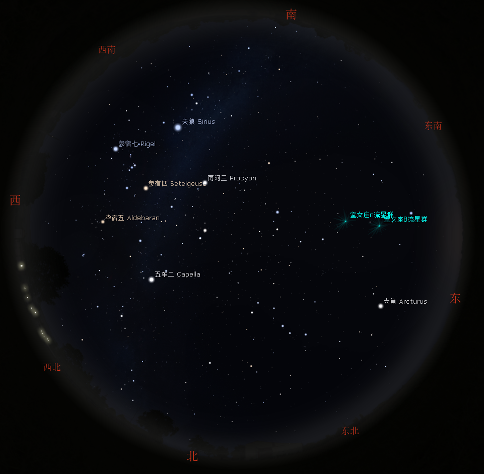 节气春季大三角三星伴月五星连珠春分星空依旧璀璨